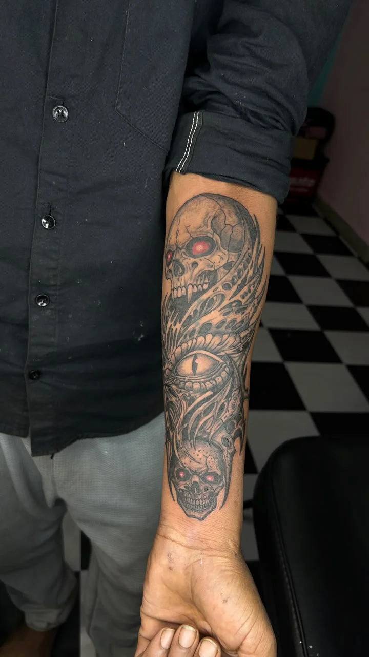 Custom tattoo work, portfolio piece 13 — Rathnam Tattoos Studio, Vijayawada