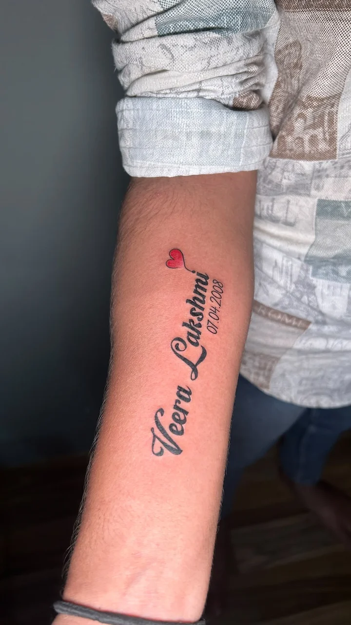 Custom tattoo work, portfolio piece 32 — Rathnam Tattoos Studio, Vijayawada